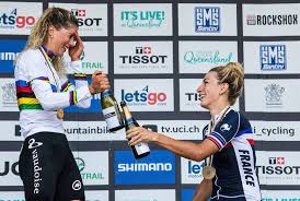 She soon built her advantage to more than a minute over a field that included france's loana lecomte, the winner of every world cup race this season, and reigning olympic champ jenny rissveds. Canyon Sram Racing Pauline Ferrand Prevot Celebrates With Winner Jolanda Neff Facebook