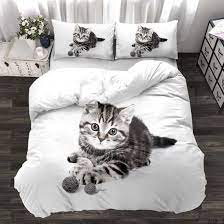 New Arrival 100 Cotton 3d Animal Cat Print Bed Sheets Bedding Set Duvet Cover Wholesale China 100 Cotton Bedding Set And Animal Print Bed Sheets Price Made In China Com