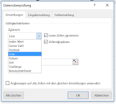 Excel Dropdown Liste Erstellen Tippscout De