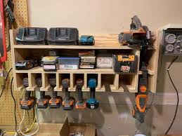 Cordless Drill Organizer Tool Storage Diy Diy Garage Storage Garage Storage Organization