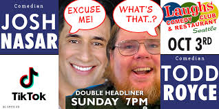 Josh Nasar in Excuse me, what's that? at Laughs Comedy Club