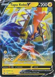 Sell cards and games through their magical trading portal and get a 25% bonus with the web credit payment option. Tapu Koko V Sword Shield Base Set Pokemon Trollandtoad