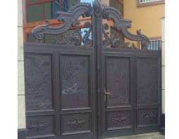 Driveway paver patterns with wrought iron gates and iron fence also outdoor lighting for driveway gates with front yard landscape and exterior paint ideas ~ parsegallery.com exterior design inspiration. House Gate Designs Main Entrance Gate Design Cast Aluminum Steel Matting Gate Hc A8 Buy At The Price Of 300 00 In Aliexpress Com Imall Com