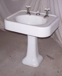 antique cast iron white enamel pedestal