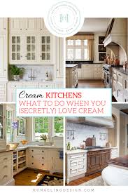 Select dark kitchen cabinets for your lowers and light kitchen cabinets for the uppers. What To Do When You Secretly Love Cream Kitchen Cabinets Heather Hungeling Design