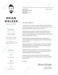 Your cover letter is your chance to show off your most professional, most intelligent, most hirable self. Creative And Minimalistic Personal Vector Cover Letter Template Royalty Free Cliparts Vectors And Stock Illustration Image 38199918