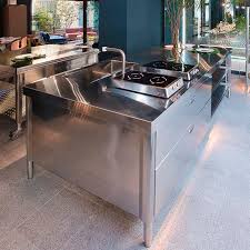 On the other hand, a kitchen island sink can take. Restaurant Kitchen Island 250 Alpes Inox