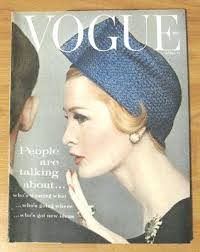 VOGUE MAGAZINE APRIL 15, 1959 COVER:RUTLEDGE PHOTOS: TONY ARMSTRONG  JONES,MARTEL