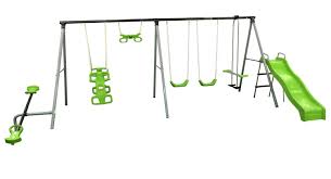 Use the best outdoor baby swings for fun and frolic. Metal Swing Set Kids Playground Swing Slide Outdoor Backyard Playset Toddler Fun Swings Slides Gyms Toys Hobbies