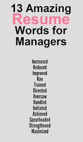resume words