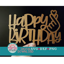 Korean Happy Birthday Svg Cake Topper Svg Birthday Svg Dxf Png Kpop Birthday Svg Korean Svg Finger Heart Svg Happy Birthday Cake Topper Birthday Cake Toppers Personalized Cake Toppers