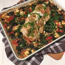 Greenway36 Ofen Fisch Mit Spinat Tomate Und Feta