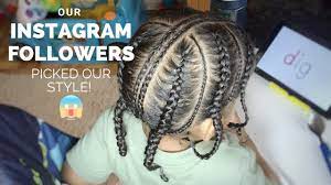 Then you need to create a regular braid with that strand and tie it with a golden accessory. Toddler Boy Hairstyle 15 Easy Braided Toddler Boy Hairstyle Beaded Style Protectivestyle Youtube