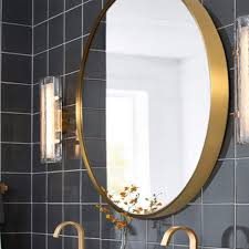 Hlyt 0909 Eleganter Runder Spiegel For Bad Badspiegel Grosser Badezimmer Spiegel Mit Rahmen Wand Befestigten Gold Circl Runde Spiegel Wandspiegel Rund Spiegel