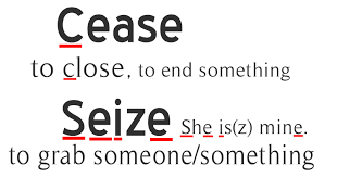 Cease Vs Seize Learn With Funny Tricks How To Memorize Things Learn English Vocabulary Words