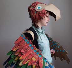Bridgetmck On Twitter Cardboard Costume Bird Wings Costume Cardboard Crafts Kids