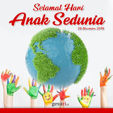 Sementara di indonesia, hari anak diperingati setiap tanggal. Selamat Hari Anak Sedunia 20 November 2019