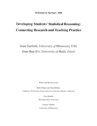 Making statements based on opinion; Pdf Developing Students Statistical Reasoning Connecting Research And Teaching Practice Dani Ben Zvi Academia Edu