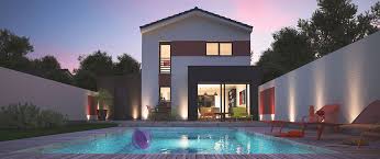 Couleurs Villa Vous Propose La Villa Soren Moderne Contemporaine Cette Maison Est Ideale Pour Des Familles Le Modele Est Dispon House Styles Mansions Villa