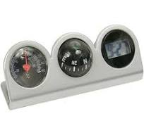 Custom Accessories Clock Compass,with Thermometer,Combo 11159