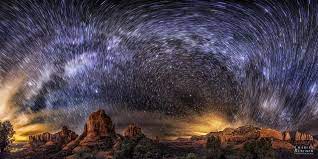 Arizona 2016 Lights Of Sedona To The Left Light From Flagstaff To The Right Natural Landmarks Landmarks Travel