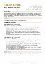 Others may have previous experience working in customer service roles or in a different role within a medical or patient care setting. Dental Assistant Externship Resume Samples Qwikresume