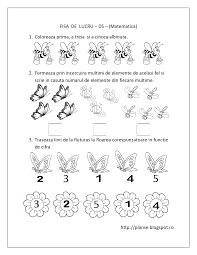 Fișele sunt utile atât elevilor din clasa pregătitoare cât și elevilor de clasa i. Planse De Colorat Si Fise Pentru Copii Ds Fise De Lucru Cu Insecte Matematica Preschool Worksheets Kids Math Worksheets Printable Preschool Worksheets