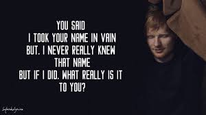 Ed Sheeran Hallelujah Lyrics Youtube