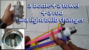 Light bulb changing pole ceiling lamp changer attachment kit remover tool 11ft. How To Make Light Bulb Changer In Two Minute No Ladder Needed Youtube