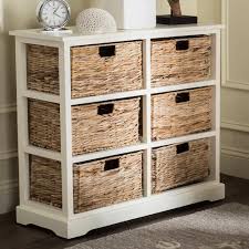 Safavieh Keenan Wicker Basket Storage Cabinet In 2021 Wicker Baskets Storage Storage Baskets Shelf Baskets Storage