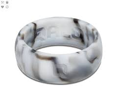 Men S White Marble Silicone Ring Silicone Rings Men Silicone Rings Marble Rings
