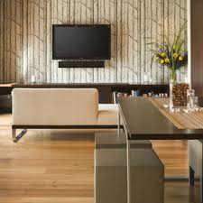 The best type of wallpaper to use on surfaces other than walls is vinyl. Wall Paper Behind Tv Ideas Photos Houzz