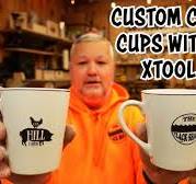 Custom coffee cups with the xTool F1
