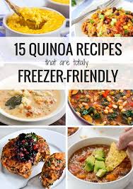 15 Freezer Friendly Quinoa Recipes Freezer Meals Pinterest Comidas Saudaveis Receitas Saudaveis And Receitas