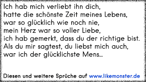 Ich Hab Mich Verliebt Ihn Dich Hatte Die Schönste Zeit Meines