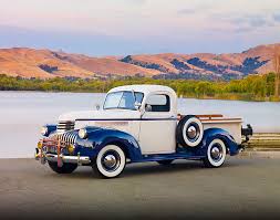 Image result for Blue 1946 Truck