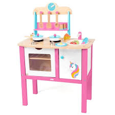 Goldoro kitchen set for kids, play kitchen fun with friends kitchen,toy kitchen set with ice maker,removable sink,telephone, utensils, oven. Woody Kitchen Unicorn Children S Kitchen Set Alzashop Com