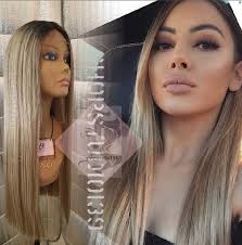 Sexy Human Ash Ombre Blonde Lace Wig