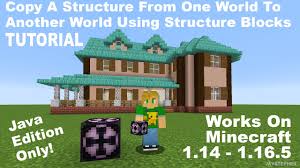 See more ideas about minecraft, minecraft building, minecraft architecture. Minecraft 1 14 4 Copy A Structure From One World To Another World Tutorial Youtube