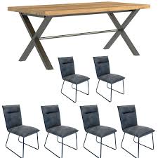 Choose from modern and traditional styles. Wentwood Industrial Oak Large Dining Table 6 Chairs George Street Furnishers
