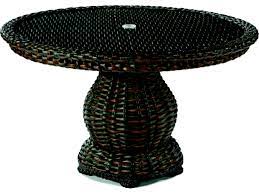 Maybe you would like to learn more about one of these? Lane Venture South Hampton Wicker 48 Wide Round Glass Top Dining Table With Umbrella Hole Lav979050