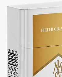 Paper Cigarette Pack Mockup In Box Mockups On Yellow Images Object Mockups