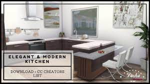 Comes in nine swatches with interesting patterns and striking colors. Elegant Modern Kitchen Download Tour Cc Creators The Sims 4 Youtube