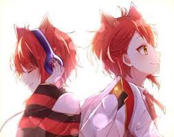 ゆっこさん choco yukko twitter anime cat boy kawaii neko girl anime red hair