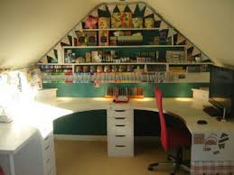 Indeed, creating a craft space that helps you unwind and promotes productivity can make all the difference. Fab Idea For Loft Craft Room Attic Remodel Craft Room Office Attic Renovation