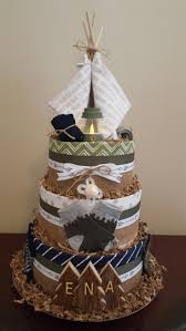 How To Make A Diaper Cake For Baby Shower Camping Themed Diaper Cake Camping Baby Shower Centerpiece Gift So Fun Check Out My Fac Camping Baby Showers Adventure Baby Shower Baby Shower Centerpieces