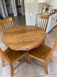 Used Oak Dining Table W Chairs For Sale In Moorpark Letgo Dining Table Oak Dining Table Dining Table In Kitchen