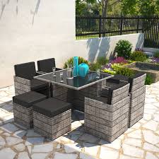 Bigzzia rattan garden furniture set, 4 piece patio rattan furniture sofa weaving wicker includes 2 armchairs,1 double seat sofa and 1 table. 8 Best Value Patio Furniture Sets Of 2019 Rattan Garden Furniture