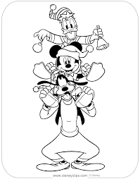 Small christmas elves preparing christmas. Disney Christmas Coloring Pages 5 Disneyclips Com