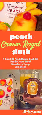 Does she have alcohol poisoning? Peach Crown Royal Slushie Recipe